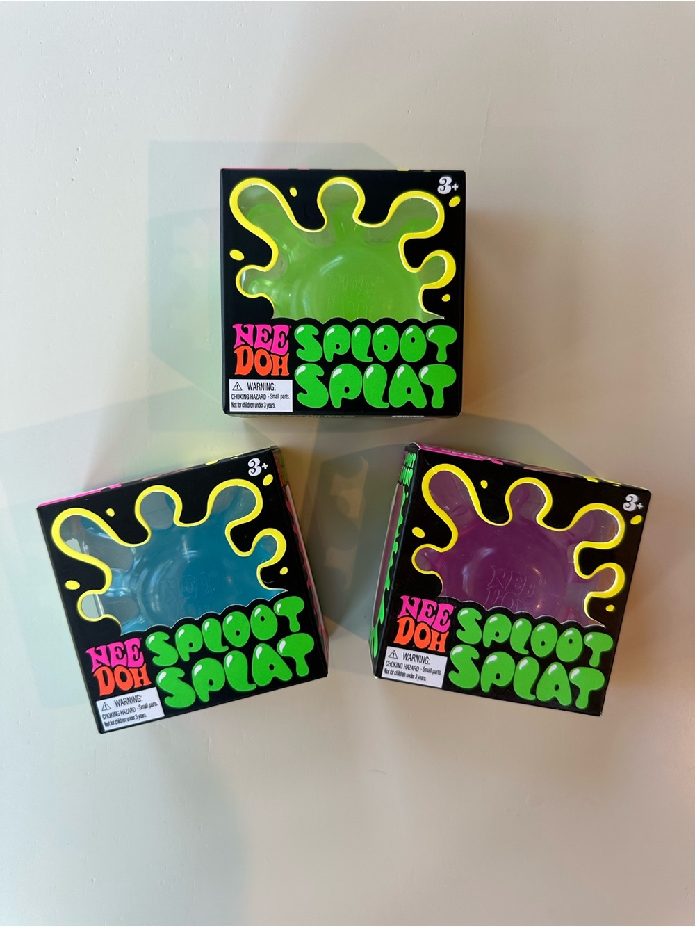 💚💜💙 NeeDoh Sploot Splat Set of 3 💙💜💚
